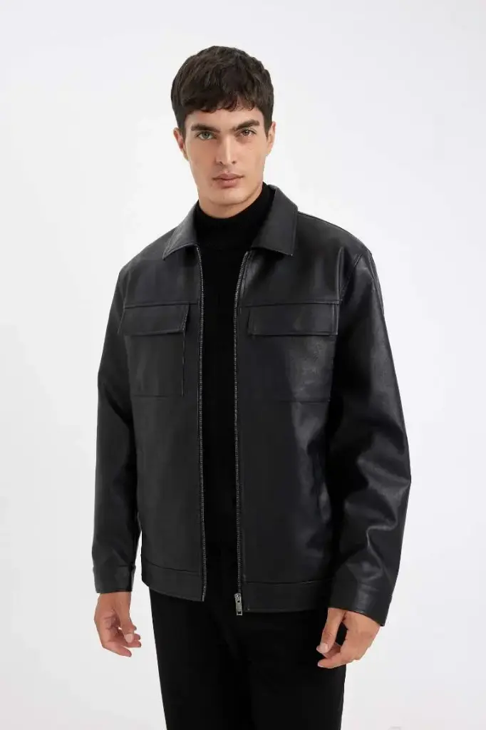 Regular Fit Pure Leather Jacket